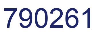 Número 790261 imagen azul