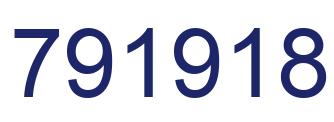 Número 791918 imagen azul