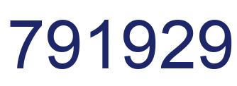 Número 791929 imagen azul
