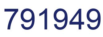 Número 791949 imagen azul