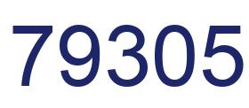 Número 79305 imagen azul