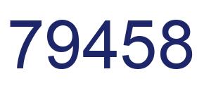Número 79458 imagen azul