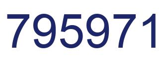Number 795971 blue image