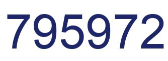Number 795972 blue image