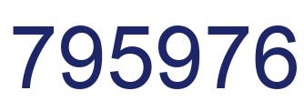 Number 795976 blue image