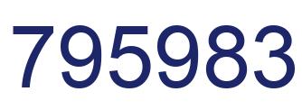 Number 795983 blue image