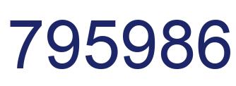 Number 795986 blue image