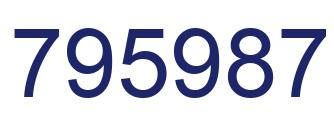 Number 795987 blue image