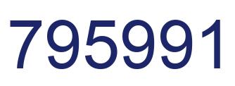 Number 795991 blue image
