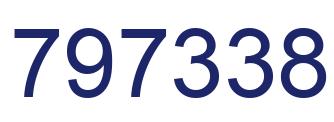 Number 797338 blue image
