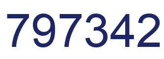Number 797342 blue image