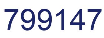 Número 799147 imagen azul