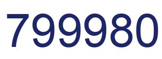 Number 799980 blue image