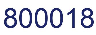 Number 800018 blue image