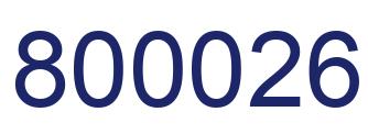 Número 800026 imagen azul