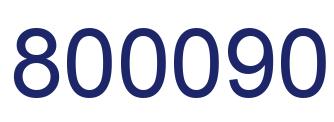 Número 800090 imagen azul