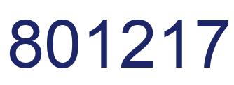 Número 801217 imagen azul