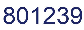 Número 801239 imagen azul