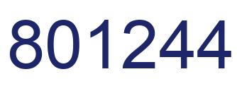 Número 801244 imagen azul
