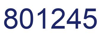 Número 801245 imagen azul