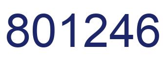 Número 801246 imagen azul