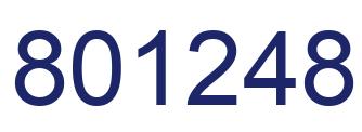 Número 801248 imagen azul