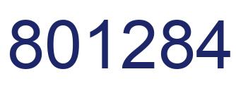 Number 801284 blue image
