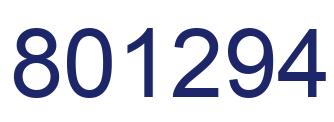 Número 801294 imagen azul