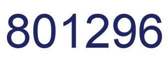 Número 801296 imagen azul