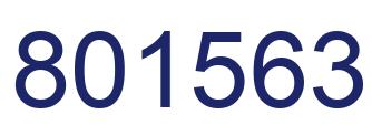 Number 801563 blue image