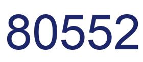 Número 80552 imagen azul