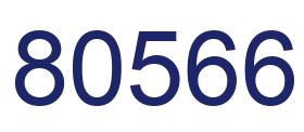 Número 80566 imagen azul