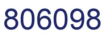 Number 806098 blue image