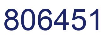 Número 806451 imagen azul