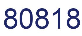 Número 80818 imagen azul