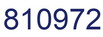 Number 810972 blue image