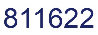 Number 811622 blue image