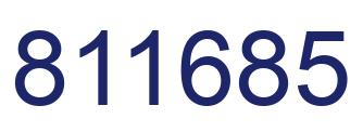 Número 811685 imagen azul