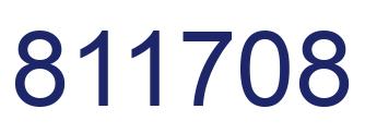 Number 811708 blue image
