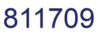 Number 811709 blue image