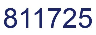 Número 811725 imagen azul
