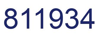 Número 811934 imagen azul