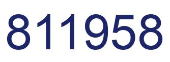 Número 811958 imagen azul