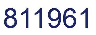 Número 811961 imagen azul