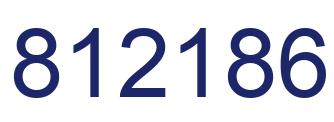 Number 812186 blue image