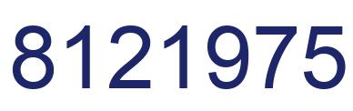 Number 8121975 blue image