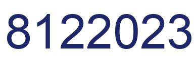 Number 8122023 blue image