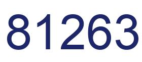Número 81263 imagen azul