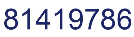 Número 81419786 imagen azul