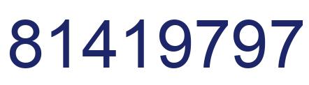 Number 81419797 blue image